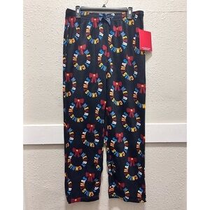 Festive Fun "Merry Christmas" Holiday Mens Fleece Pajama Pants NWT L/XL